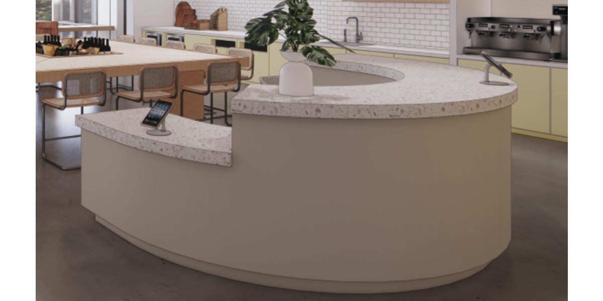 Curved Reception Desk